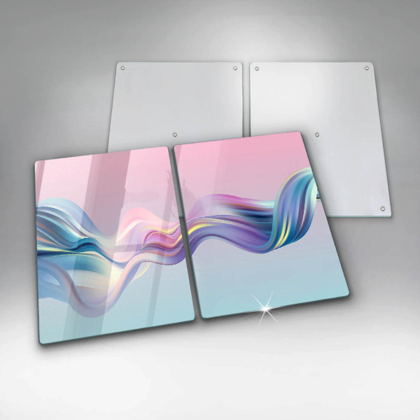 Induction hob cover Pastel abstraction