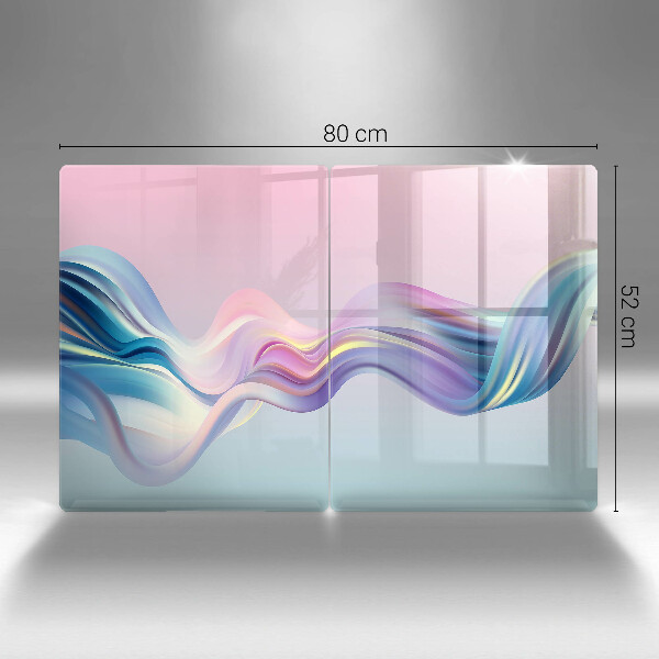 Induction hob cover Pastel abstraction