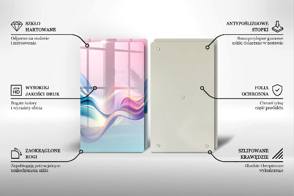 Induction hob cover Pastel abstraction