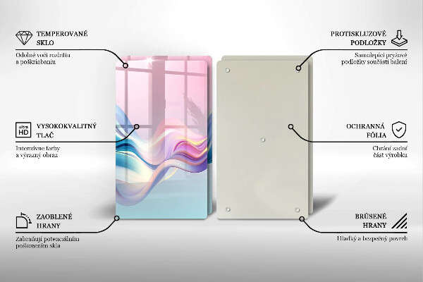 Induction hob cover Pastel abstraction