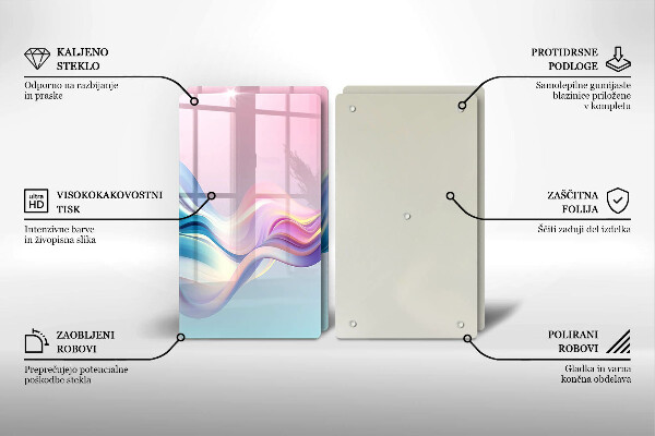 Induction hob cover Pastel abstraction