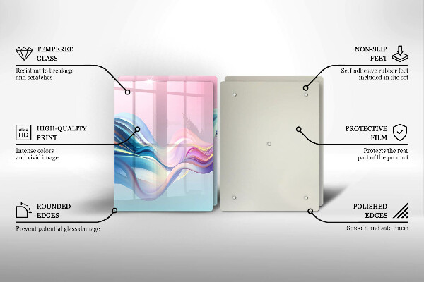 Induction hob cover Pastel abstraction