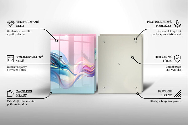 Induction hob cover Pastel abstraction