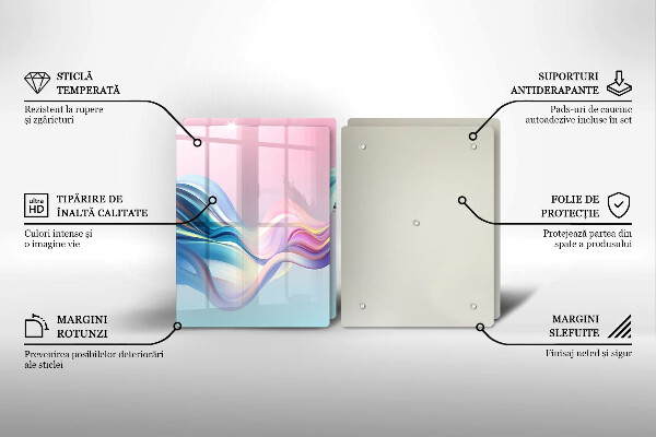 Induction hob cover Pastel abstraction