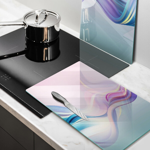 Induction hob cover Pastel abstraction