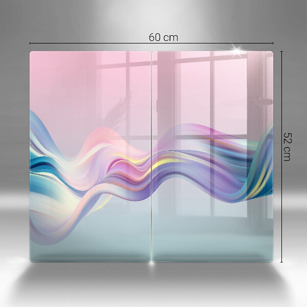 Induction hob cover Pastel abstraction