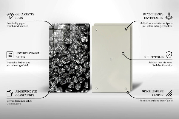 Induction hob cover Diamonds