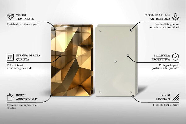 Induction hob cover Background abstraction structure