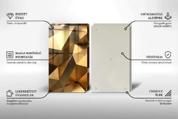 Induction hob cover Background abstraction structure