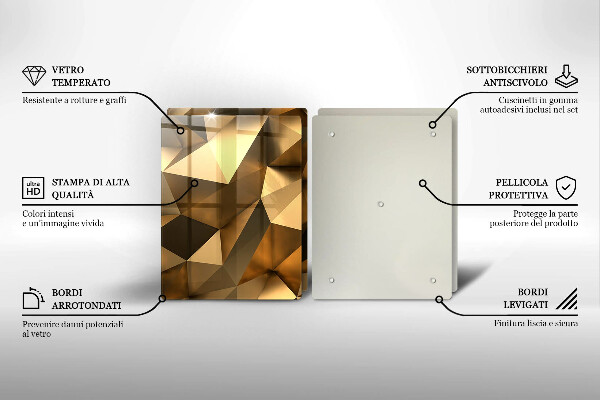 Induction hob cover Background abstraction structure