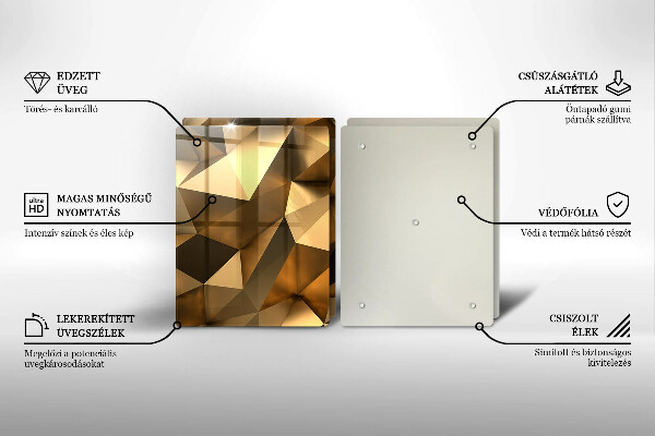 Induction hob cover Background abstraction structure