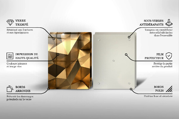 Induction hob cover Background abstraction structure