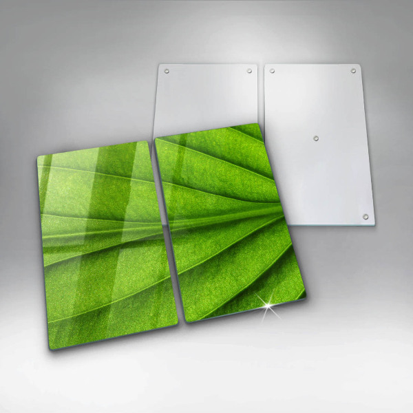 Induction hob cover Nature leaf veins