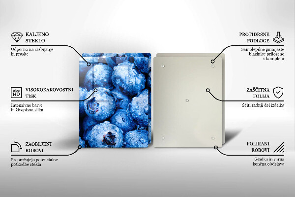 Induction hob cover Juicy blueberries
