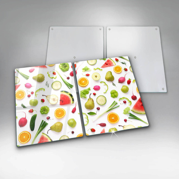 Kitchen worktop protector Fruit and vegetables pattern
