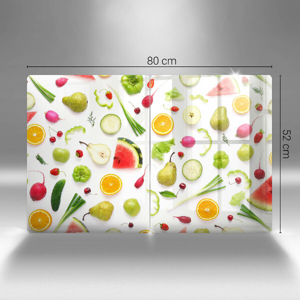 Kitchen worktop protector Fruit and vegetables pattern