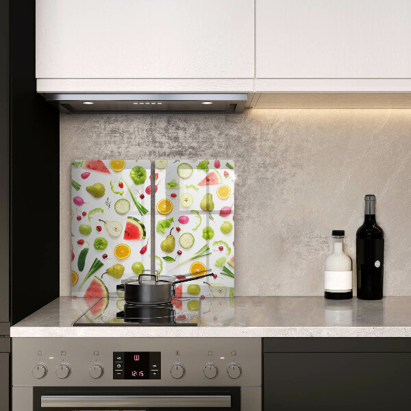 Kitchen worktop protector Fruit and vegetables pattern