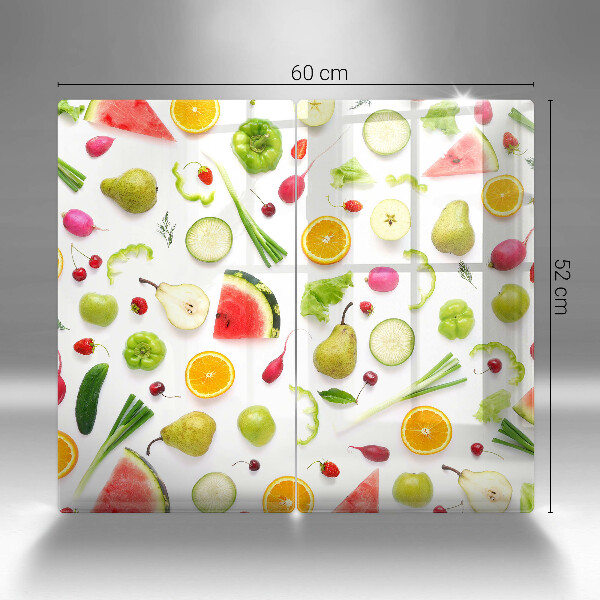 Kitchen worktop protector Fruit and vegetables pattern