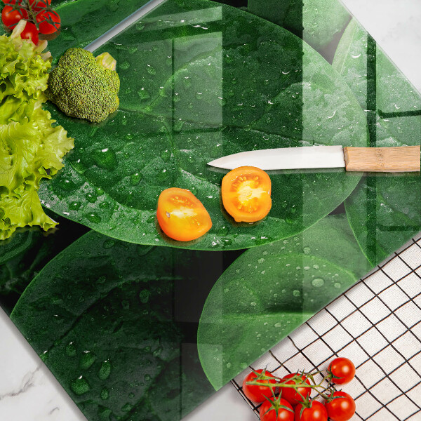 Kitchen worktop protector Basil leaves