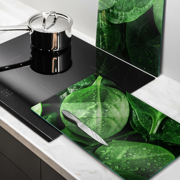 Kitchen worktop protector Basil leaves