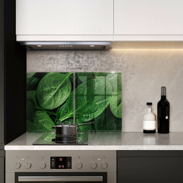 Kitchen worktop protector Basil leaves