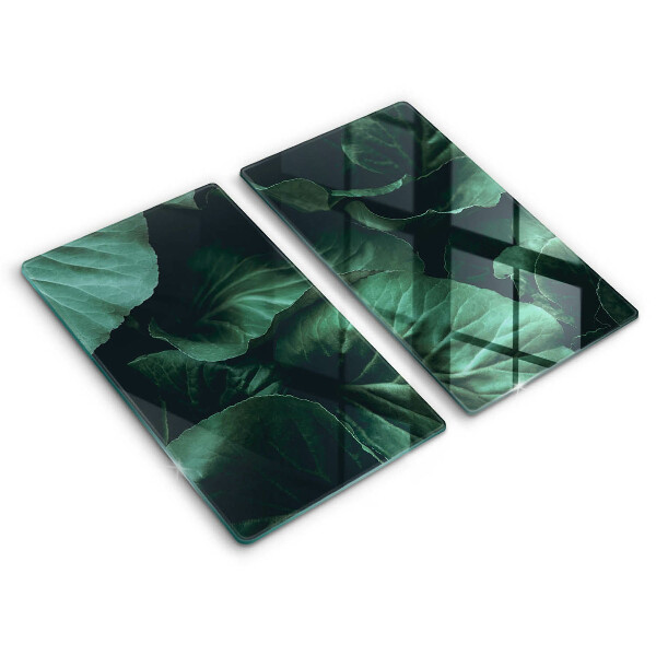 Kitchen worktop protector Wild dark leaves