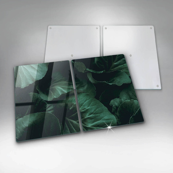 Kitchen worktop protector Wild dark leaves