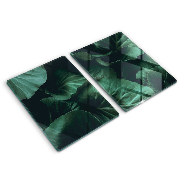Kitchen worktop protector Wild dark leaves