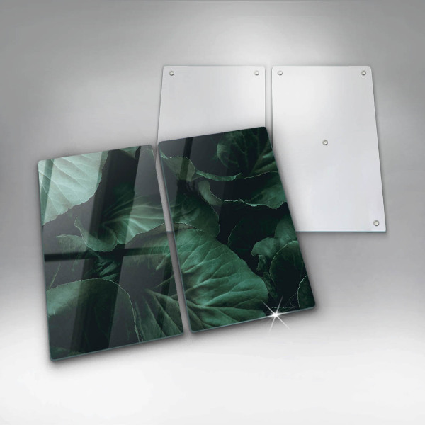 Kitchen worktop protector Wild dark leaves