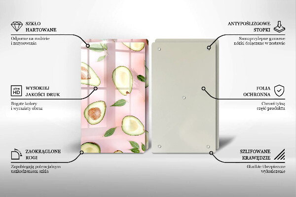 Work surface savers Avocado pattern