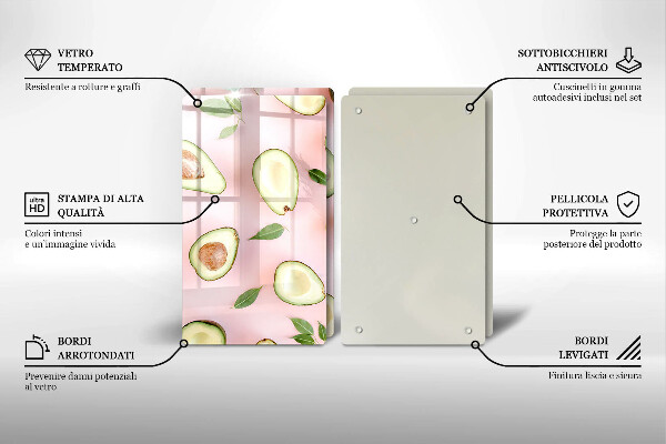 Work surface savers Avocado pattern