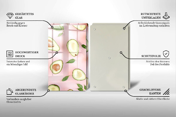 Work surface savers Avocado pattern