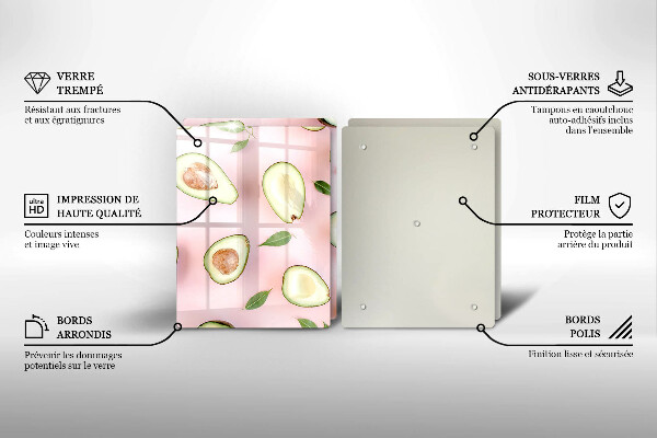 Work surface savers Avocado pattern