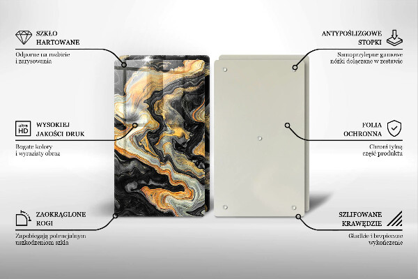 Induction hob cover Abstract structure