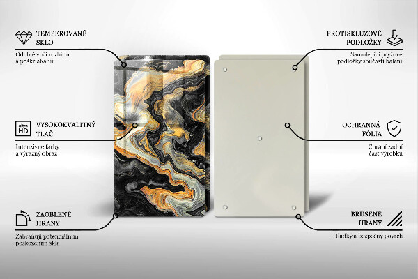 Induction hob cover Abstract structure