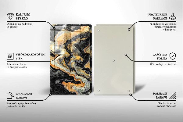 Induction hob cover Abstract structure