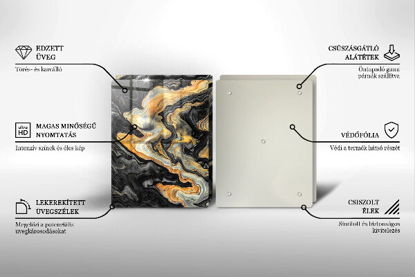 Induction hob cover Abstract structure