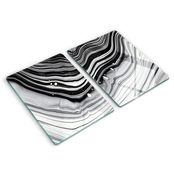 Induction hob cover Ink abstraction