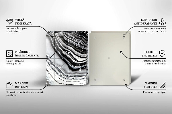 Induction hob cover Ink abstraction