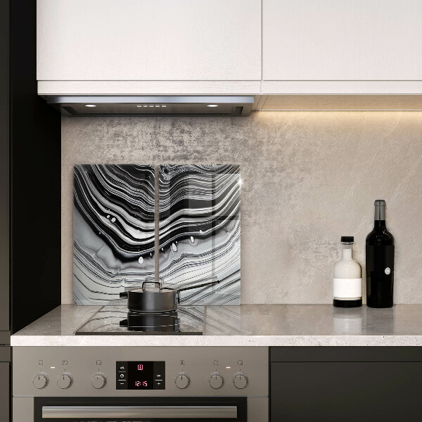 Induction hob cover Ink abstraction