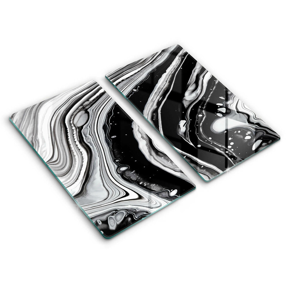 Induction hob cover Ink abstraction