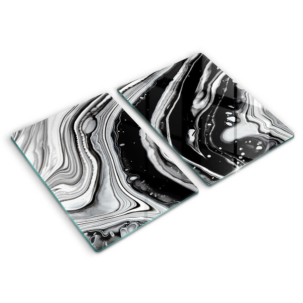 Induction hob cover Ink abstraction