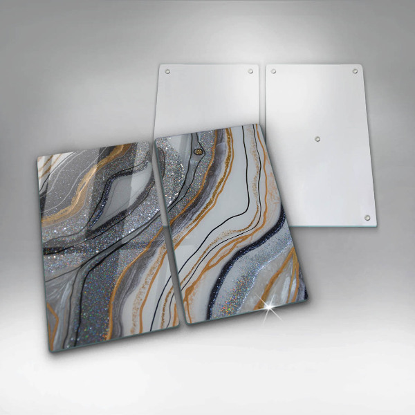 Work surface savers Rock with gold