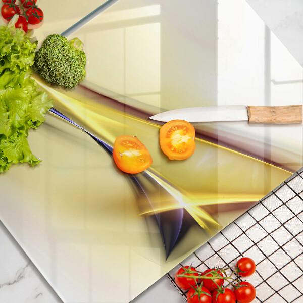 Induction hob cover Abstraction light lines