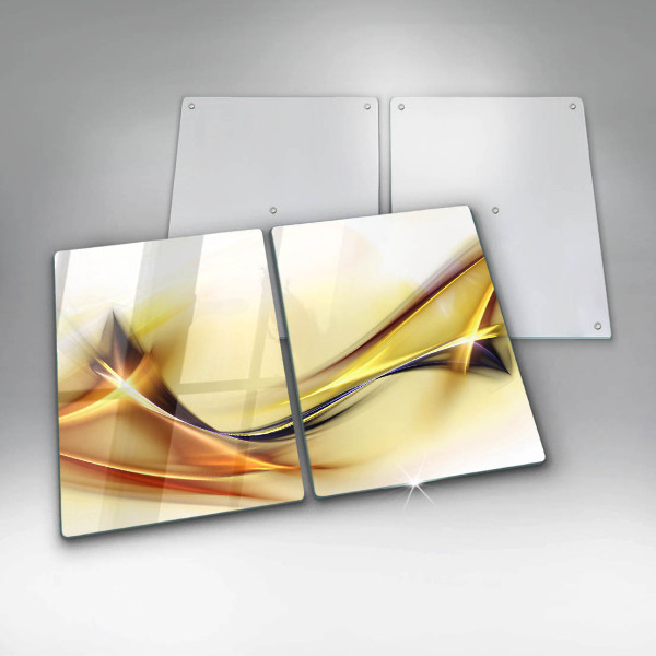 Induction hob cover Abstraction light lines