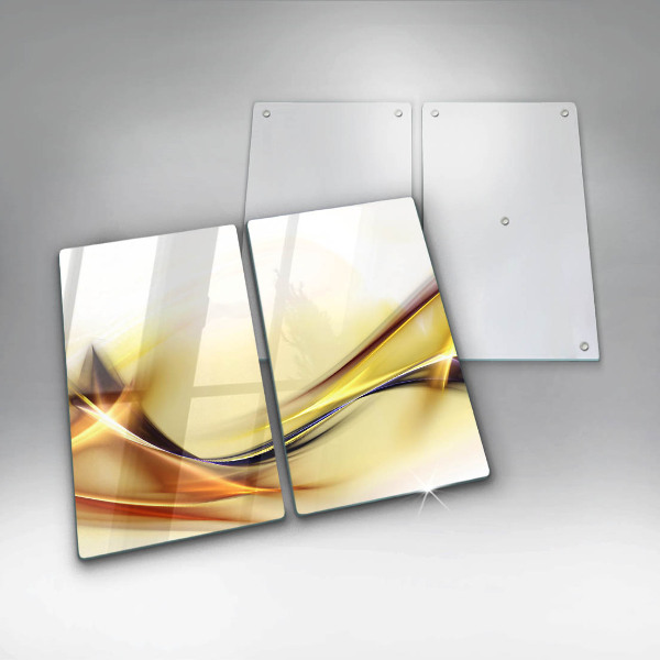 Induction hob cover Abstraction light lines