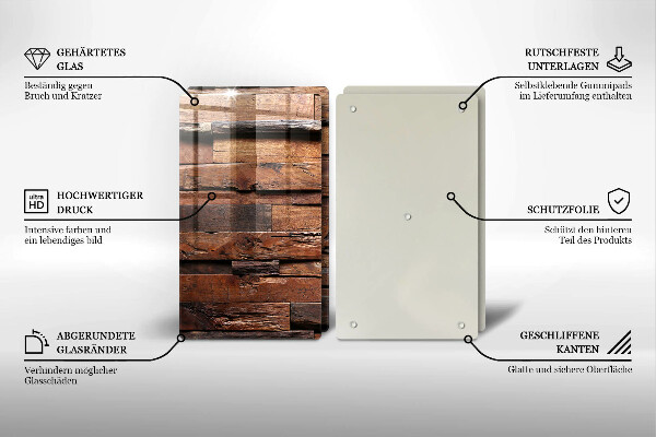 Kitchen worktop protector Decorative wood boards