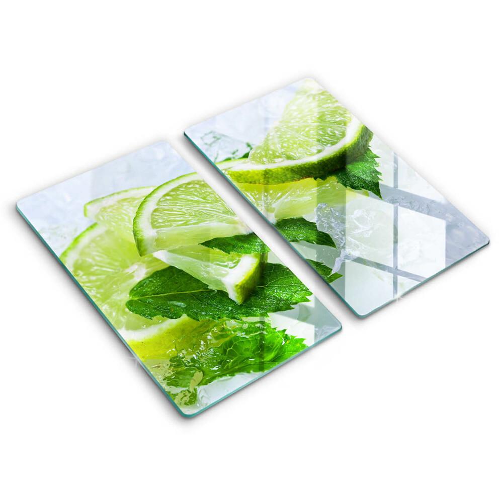 Kitchen worktop protector Lime mint and ice