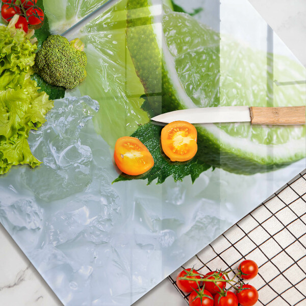 Kitchen worktop protector Lime mint and ice