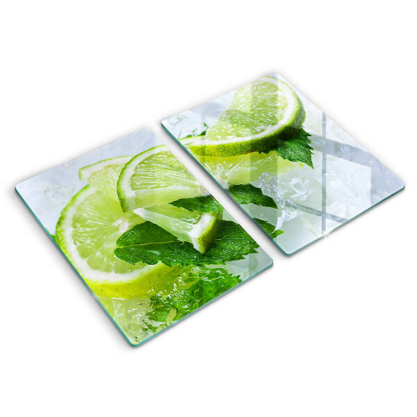 Kitchen worktop protector Lime mint and ice